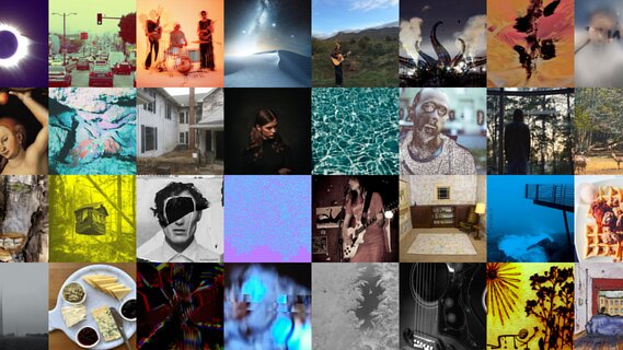 Compilation of album covers.